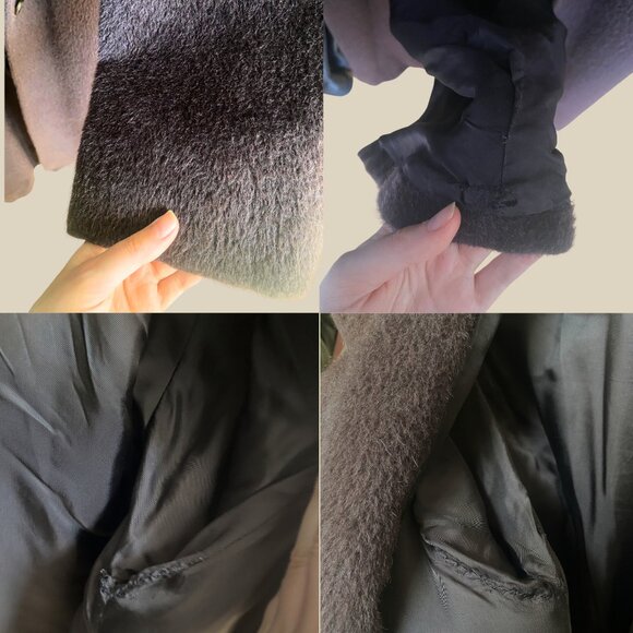 Beautiful long coat from famous Cinzia Rocca - Vintage/oversized - Baby Llama - Picture 4 of 5